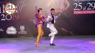 Pareja Salsa Caleña  Maicol Paredes amp Daniela Zamora  Festival mundial de salsa 2019 Cali [upl. by Lubet]