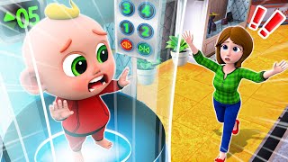 Be Careful in the Elevator Song  Dont Jump in Elevators  Funny Kids Songs amp More Nursery Rhymes [upl. by Gambrell]