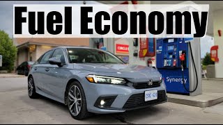 2022 Honda Civic Fuel Economy MPG Review  Fill Up Costs [upl. by Nrevel]