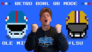 ULTIMATE DISRESPECT in RETRO BOWL QB MODE [upl. by Rehsu]