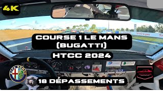 COURSE 1 BUGATTI LE MANS ALFA 75 HTCC 2024 GLISSADE A 180KMH [upl. by Gearhart695]