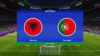 PORTUGALIA  ALBANIA 18 FINAŁU EURO 2024  SYMULACJA [upl. by Enomad]