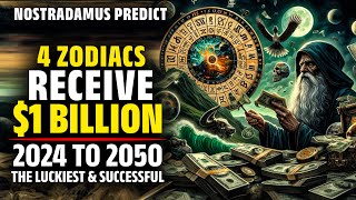 Nostradamus Predicted These 4 Zodiac Signs Receive 1 Billion USD From 2024 To 2050  Horoscope [upl. by Craggie]