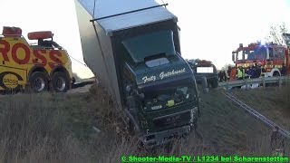 E  PKW CONTRA LKW  Tödlicher Unfall  FEUERWEHR SICHERT LKW  Dornstadt  Merklingen  Ulm [upl. by Rogozen]