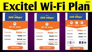 Excitel wifi New Plan 2024  excitel broadband plan  excitel cable cutter plan  excitel ott plan [upl. by Navonod872]