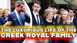 the luxurious life of the Greek royal family after the death of King Constantine II [upl. by Neeka]