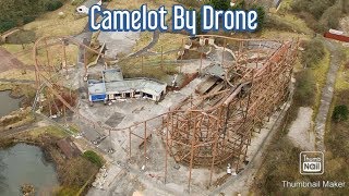 Camelot Abandoned Theme park knightmare edition by drone [upl. by Asiuol]