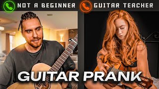 Professional GUITARIST DOESNT Pretends to be a BEGINNER to Guitar Lessons PRANK 6 [upl. by Kristal]