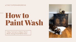 How To Black Wash Furniture  How To Age Furniture [upl. by Olinde]