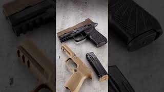 Changing out the grip of a SIG P320M18 with a Wilson Combat Grip Module  Stop Motion Shorts [upl. by Meekah]