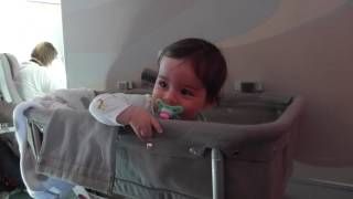 Traveling with 8 months old baby on Emirates in Bassinet Airbus A380 [upl. by Milak]