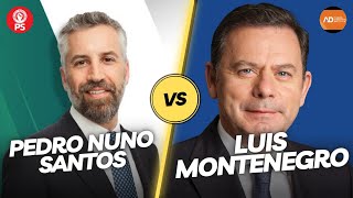 PEDRO NUNO SANTOS PS vs LUIS MONTENEGRO AD  DEBATES LEGISLATIVAS 2024 [upl. by Lieberman382]