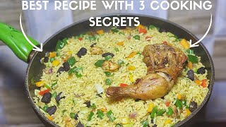 How To Cook The Best Nigerian Fried Rice  With 3 Cooking Secrets [upl. by Omero820]