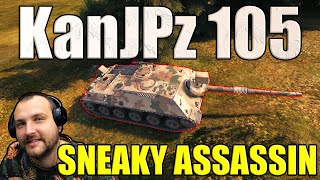 The Sneaky Assassin Is KanJPz 105 Underrated  World of Tanks [upl. by Ihtak]