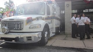 Teaneck Ambulance 74 Responding to a Burn Victim [upl. by Aschim]