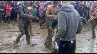 Mud fight  Oxegen 2010 [upl. by Ahtibat]