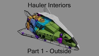 Elite Dangerous  Hauler Interiors part 1  Outside [upl. by Noryahs]