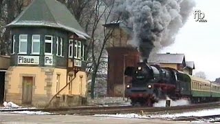 Dampf und Dieselzüge im Winter übern Berg nach Oberhof [upl. by Zarger]