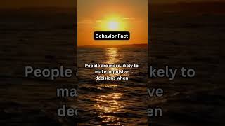 Fact about human behavior behavior decision hungry facts learn explore [upl. by Airuam945]