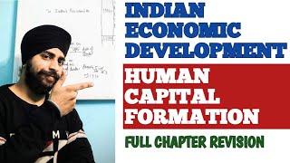 human capital formation in india class 12 one shot revision  Indian economic development hindi [upl. by Shaver]