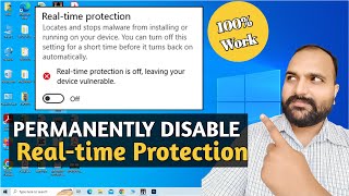 Windows Defender Turned off Permanently  Permanently Disable Real Time Protection [upl. by Ilyssa]