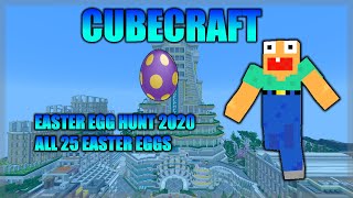 CUBECRAFT 2022 EASTER EGG HUNT  ALL 25 EASTER EGGS  ROUTE amp CORDS [upl. by Nerro]