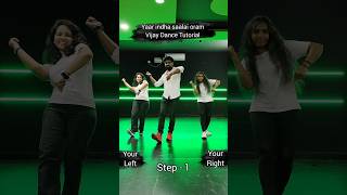 Yaar indha saalai oram  Dance Tutorial  Thalapathy vijay  step by step easy Dance Tutorial [upl. by Eintihw]