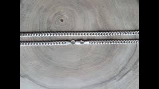 Making Cuban chains Cuban chain made of pure silver Make it with your own hands DIY [upl. by Ariom]