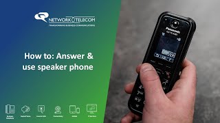 Panasonic Cordless How to answer and use speaker phone [upl. by Ahsilef]