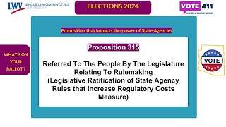 2024 Whats on Your ballot Proposition 315 [upl. by Mcclure]