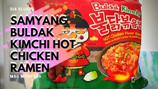 NEW Samyang Buldak Kimchi Hot Chicken Ramen REVIEW [upl. by Kissiah]