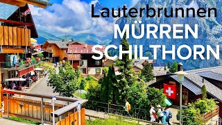 🇨🇭Switzerland Murren  Beautiful Road Cable Car 🚠 Swiss Village Travel Guide [upl. by Yras442]