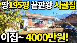 이 집 4000만원에 전부 줍니다 대지 195평 내부 끝판왕 시골집이 등장했다 귀농귀촌 풀패키지 거저먹는 수준으로 가져가세요 [upl. by Wilmar701]