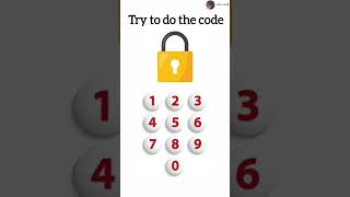 Try to do the code🔒🔒🔒 [upl. by Eiramllij515]