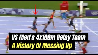 Olympics Review US Mens 4x100m Relays  A History Of Messing Up At The Olympics [upl. by Jordison]