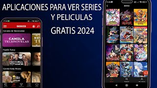 LAS MEJORES APLICACIONES PARA VER PELICULAS Y SERIES GRATIS 2024 [upl. by Kreegar455]