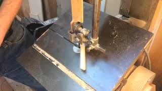 Platonic Math  Cutting Bevel Angle for Icosahedra on the Band Saw [upl. by Neelyar]