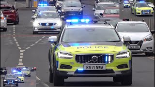 BULLHORNX7 GMP Driver Training Vehicles RespondingGreater Manchester Police [upl. by Channa]