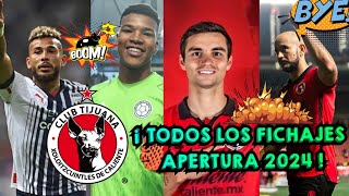 TODOS LOS REFUERZOS CONFIRMADOS DE LOS XOLOS DE TIJUANA PARA EL APERTURA 2024🤯ALTAS BAJAS Y RUMORES [upl. by Adolphe]