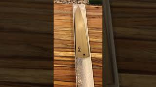 Masamoto KS 240 mm Shirogami Gyuto unboxing [upl. by Nylikcaj]