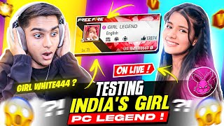 Legend Girl Player Guild Test For Aditech Guild 🤯🚫 Girl White444✅  Garena Free Fire [upl. by Atalya]