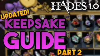 Keepsake Guide Part 2  Updated for Hades 10  Offensive quotAll Inquot quotRun Shapingquot [upl. by Einaffets]