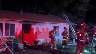 Fire burns Orangevale home no injuries reported [upl. by Nathaniel]