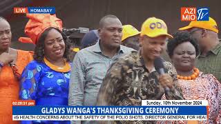 Babu Owino excites crowds with SCINTILLATING speech at Gladys Wangas Thanksgiving ceremony [upl. by Zwiebel]