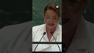 Xiomara Castro ante la ONU La globalización ha fracasado [upl. by Bridges441]