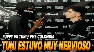 Tuni estuvo muy nervioso  Puppy vs Tuni Fms Colombia J1 Votación [upl. by Sukhum942]