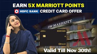 EARN 5X Marriot Bonvoy Points with HDFC CREDIT CARD 💳💥youtube trending creditcard hotel travel [upl. by Nnylsia]