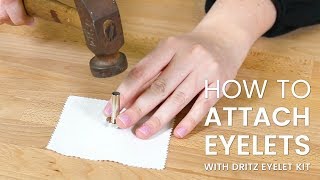 How to Use Eyelets with Dritz Eyelet Kit [upl. by Mailliw848]