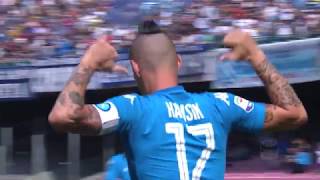 Il gol di Hamsik  Napoli  Cagliari  30  Giornata 7  Serie A TIM 201718 [upl. by Starks]