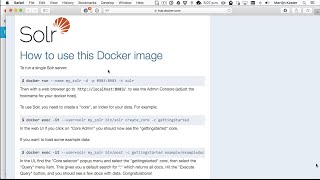 Solr on Docker with Kitematic [upl. by Langelo]